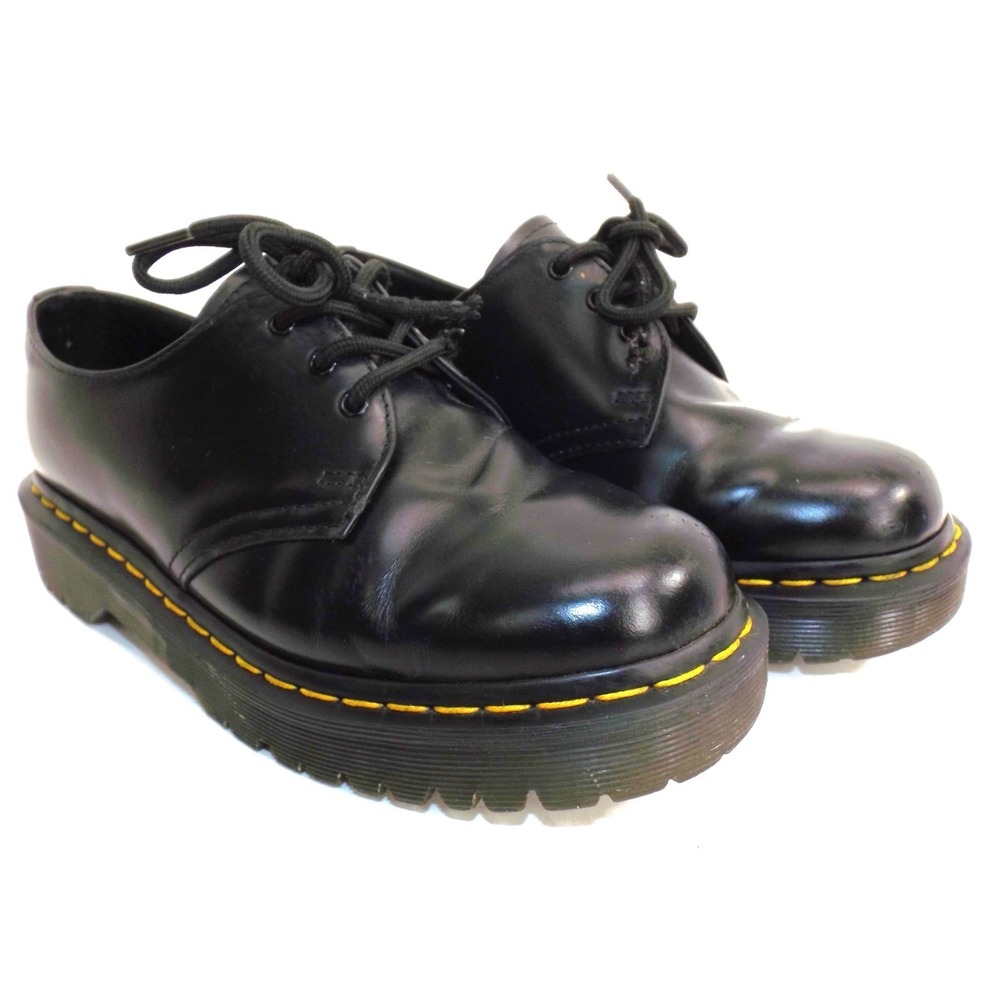 Dr. Martens 21084 Black Leather Oxford‎ Shoes - Ladies Size 7 - Men's size 6